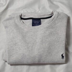 Polo Ralph Lauren Long Sleeve Shirt Sleepwear / Under Shirt White / Casual Large